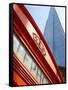 Red Telephone Box and the Shard, London, England, United Kingdom, Europe-Frank Fell-Framed Stretched Canvas