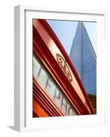 Red Telephone Box and the Shard, London, England, United Kingdom, Europe-Frank Fell-Framed Photographic Print