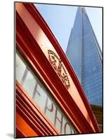 Red Telephone Box and the Shard, London, England, United Kingdom, Europe-Frank Fell-Mounted Photographic Print