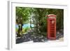 Red Telephone Box at Mama Pasta'S-Frank Fell-Framed Photographic Print