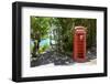 Red Telephone Box at Mama Pasta'S-Frank Fell-Framed Photographic Print