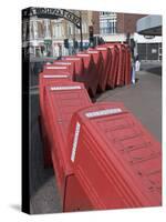 Red Telephone Box Sculpture Out of Order by David Mach. Kingston Upon Thames, Surrey-Hazel Stuart-Stretched Canvas