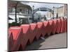 Red Telephone Box Sculpture Out of Order by David Mach. Kingston Upon Thames, Surrey-Hazel Stuart-Mounted Photographic Print