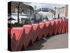 Red Telephone Box Sculpture Out of Order by David Mach. Kingston Upon Thames, Surrey-Hazel Stuart-Stretched Canvas