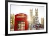 Red telephone box & Westminster Abbey, London, England, UK-Jon Arnold-Framed Photographic Print