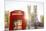 Red telephone box & Westminster Abbey, London, England, UK-Jon Arnold-Mounted Photographic Print