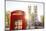 Red telephone box & Westminster Abbey, London, England, UK-Jon Arnold-Mounted Photographic Print