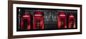 Red Telephone Boxes, London-Stephane Rey-Gorrez-Framed Art Print