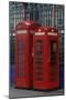 Red Telephone Boxes, Smithfield Market, London. Examples of K2 and K6 kiosks.-Richard Turpin-Mounted Photo