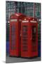 Red Telephone Boxes, Smithfield Market, London. Examples of K2 and K6 kiosks.-Richard Turpin-Mounted Photo