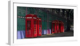 Red Telephone Boxes, Smithfield Market, Smithfield, London-Richard Bryant-Framed Photographic Print