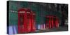 Red Telephone Boxes, Smithfield Market, Smithfield, London-Richard Bryant-Stretched Canvas