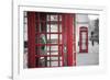 Red telephone boxes, Whitehall, London, England, UK-Jon Arnold-Framed Photographic Print