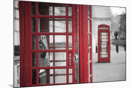 Red telephone boxes, Whitehall, London, England, UK-Jon Arnold-Mounted Photographic Print