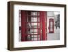 Red telephone boxes, Whitehall, London, England, UK-Jon Arnold-Framed Photographic Print