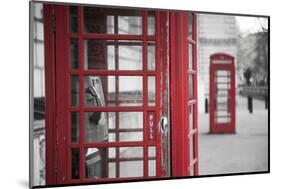 Red telephone boxes, Whitehall, London, England, UK-Jon Arnold-Mounted Photographic Print
