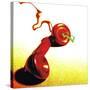 Red Telephone Receiver-null-Stretched Canvas