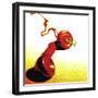 Red Telephone Receiver-null-Framed Photographic Print