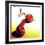 Red Telephone Receiver-null-Framed Photographic Print