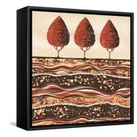 Red Three-Lisa Frances Judd-Framed Stretched Canvas
