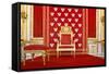Red Throne.-linfernum-Framed Stretched Canvas