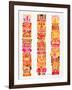 Red Tiki Totems-Cat Coquillette-Framed Giclee Print