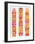 Red Tiki Totems-Cat Coquillette-Framed Giclee Print