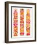 Red Tiki Totems-Cat Coquillette-Framed Giclee Print