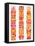 Red Tiki Totems-Cat Coquillette-Framed Stretched Canvas