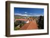 Red Tile Roofs Of Santa Barbara California-George Oze-Framed Photographic Print