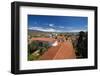 Red Tile Roofs Of Santa Barbara California-George Oze-Framed Photographic Print