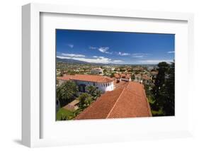 Red Tile Roofs Of Santa Barbara California-George Oze-Framed Photographic Print