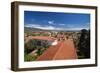 Red Tile Roofs Of Santa Barbara California-George Oze-Framed Photographic Print