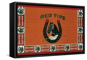 Red Tips-null-Framed Stretched Canvas