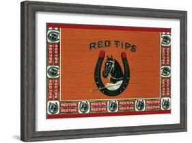 Red Tips-null-Framed Art Print