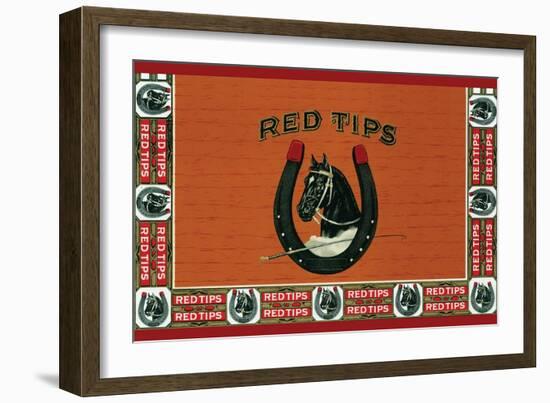 Red Tips-null-Framed Art Print