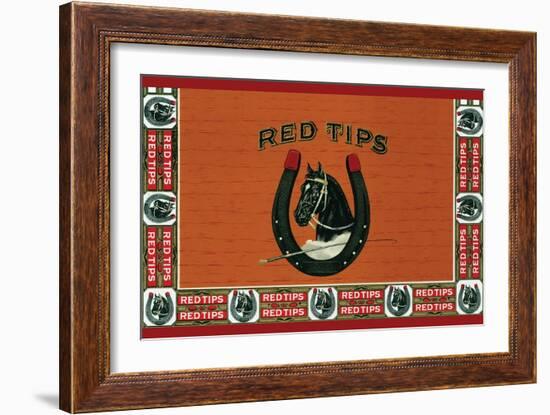 Red Tips-null-Framed Art Print