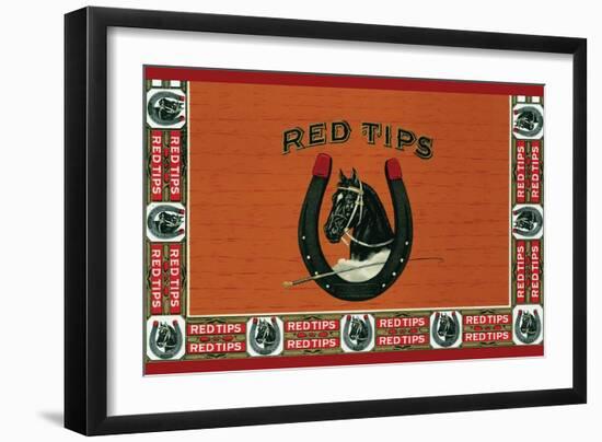 Red Tips-null-Framed Art Print