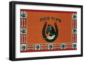 Red Tips-null-Framed Art Print