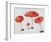 Red Toadstools Fly Agaric-Sally Crosthwaite-Framed Giclee Print