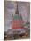 Red Tower in the Trinity Lavra of St. Sergius, 1912-Boris Michaylovich Kustodiev-Mounted Giclee Print