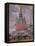 Red Tower in the Trinity Lavra of St. Sergius, 1912-Boris Michaylovich Kustodiev-Framed Stretched Canvas