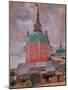 Red Tower in the Trinity Lavra of St. Sergius-Boris Kustodiyev-Mounted Giclee Print
