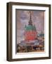 Red Tower in the Trinity Lavra of St. Sergius-Boris Kustodiyev-Framed Giclee Print