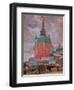 Red Tower in the Trinity Lavra of St. Sergius-Boris Kustodiyev-Framed Giclee Print