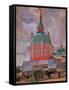 Red Tower in the Trinity Lavra of St. Sergius-Boris Kustodiyev-Framed Stretched Canvas