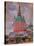 Red Tower in the Trinity Lavra of St. Sergius-Boris Kustodiyev-Stretched Canvas