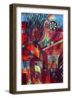 Red Town-Oxana Zaika-Framed Giclee Print