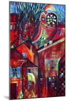 Red Town-Oxana Zaika-Mounted Giclee Print
