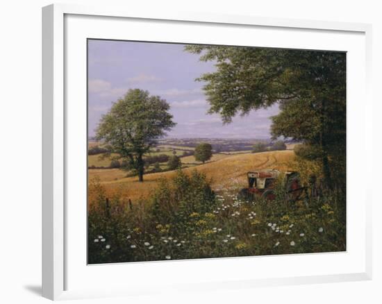 Red Tractor-Bill Makinson-Framed Giclee Print